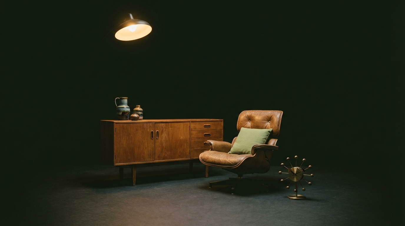 Scanning a mid-century modern furniture piece